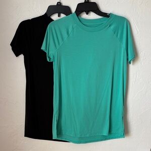 Tek Gear Short Sleeve Tees - Black and Green